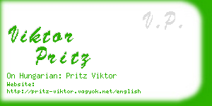 viktor pritz business card